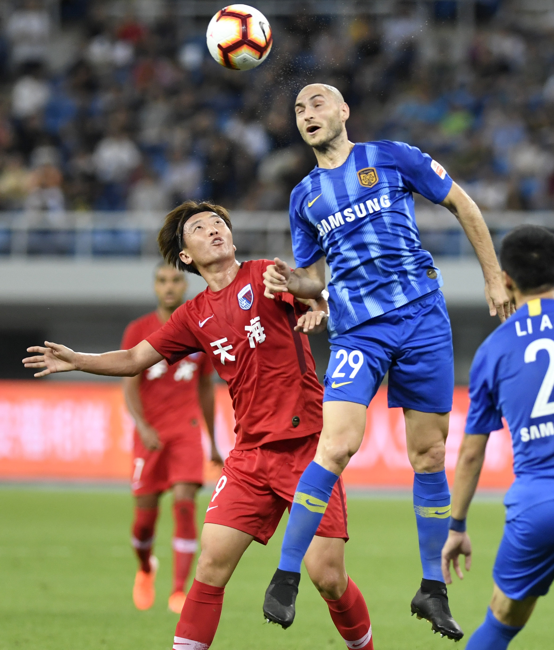 苏宁战天海，斗志百倍迎接榜首之战